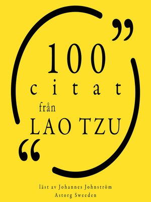 cover image of 100 citat från Lao Tzu